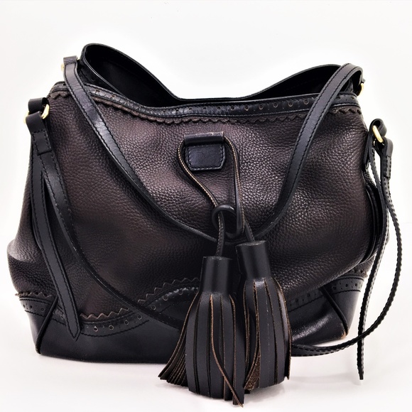 Authentic BURBERRY Leather Bag - Picture 1 of 8